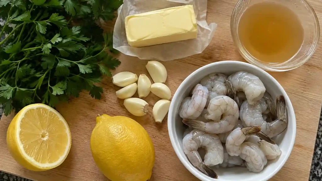 ingredients for shrimp scampi recipe without wine or broth